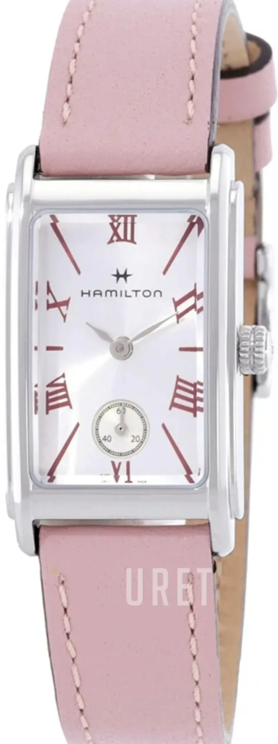 American Classic Ardmore Silverfärgad/Läder 27x19 mm