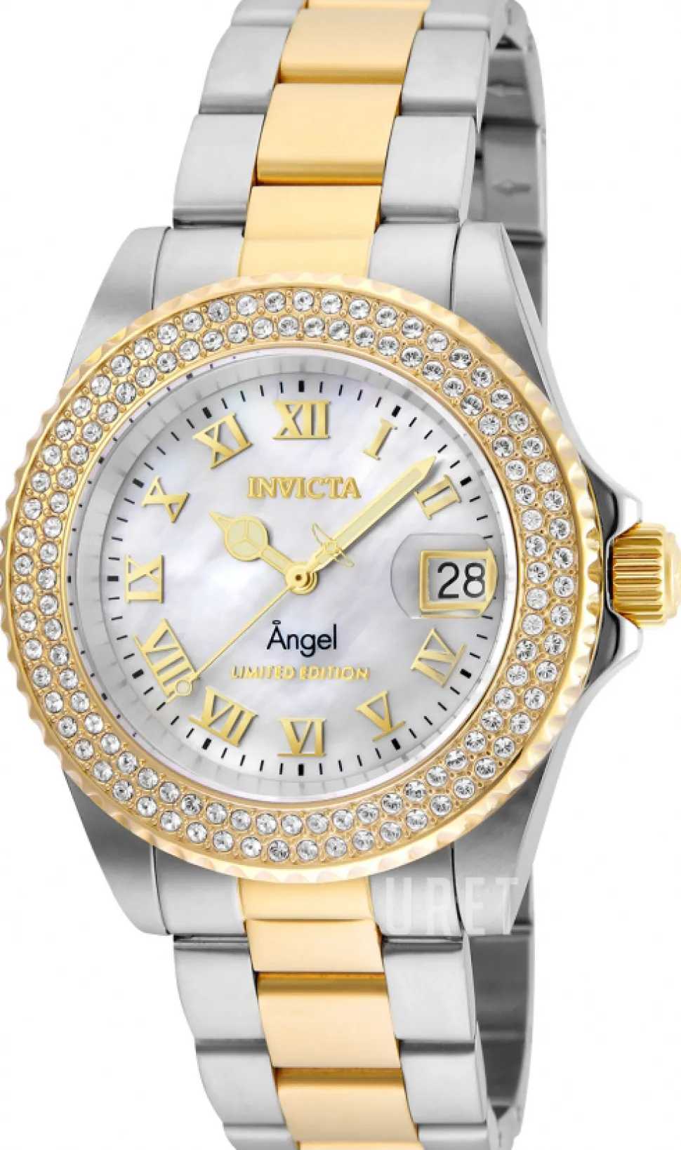 Angel Silverfärgad/Gulguldtonat stål Ø40 mm