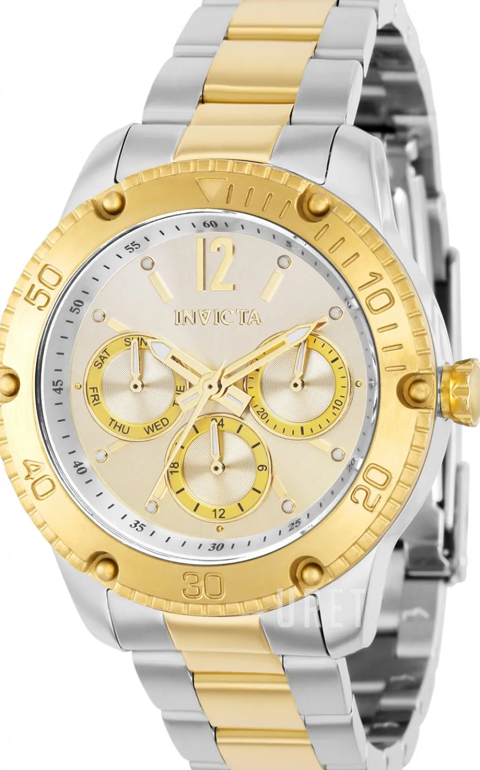 Angel Silverfärgad/Gulguldtonat stål Ø38 mm