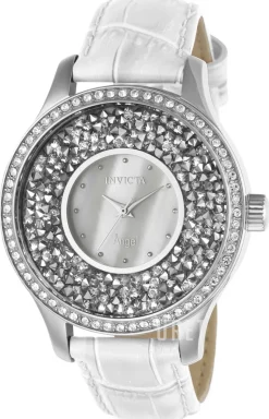 Angel Silverfärgad/Läder Ø40 mm