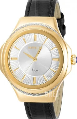 Angel Silverfärgad/Läder Ø40 mm