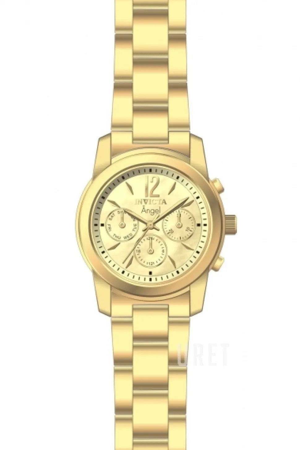 Angel Vit/Guldtonat stål Ø38 mm