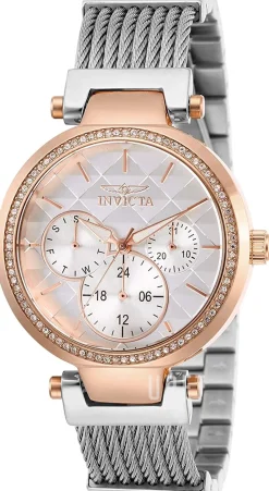 Angel Vit/Roséguldstonat stål Ø36 mm