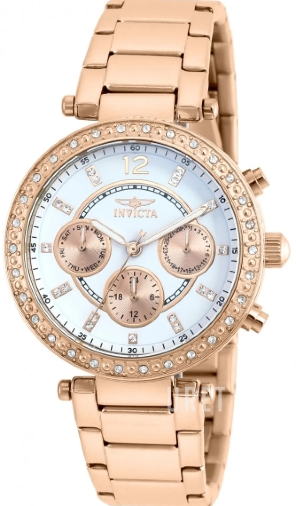 Angel Vit/Roséguldstonat stål Ø36 mm