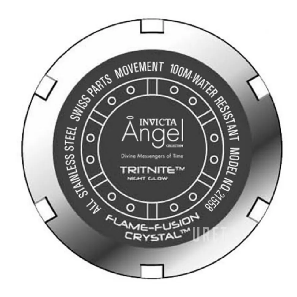 Angel Vit/Roséguldstonat stål Ø36 mm