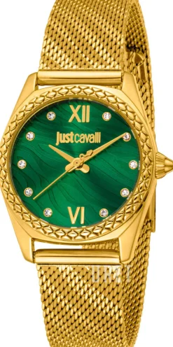 Animalier Fiorenza Snake Grön/Gulguldtonat stål Ø30 mm