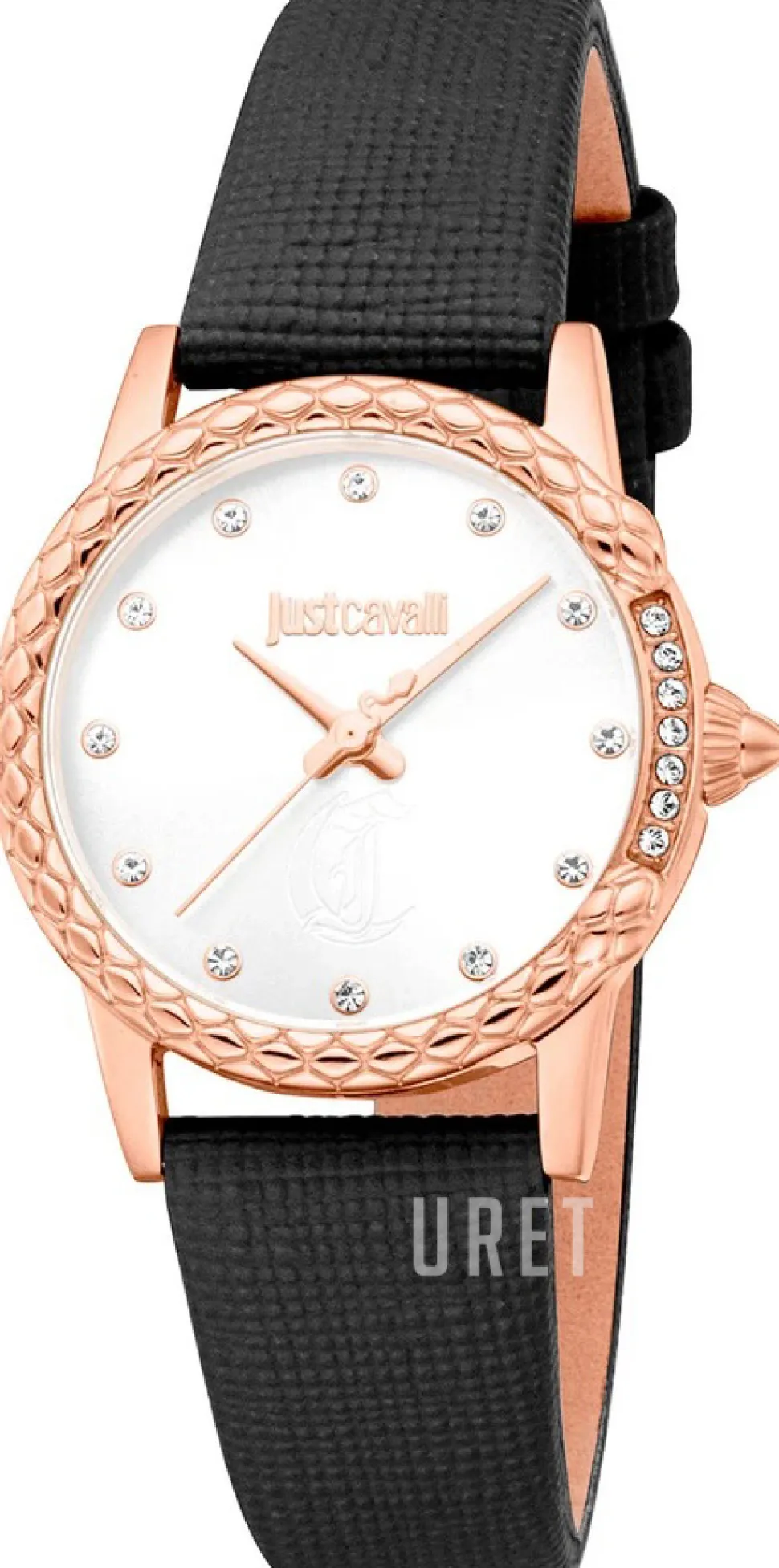 Animalier Fiorenza Snake Vit/Läder Ø30 mm