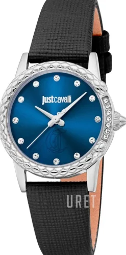 Animalier Fiorenza Snake Blå/Läder Ø30 mm