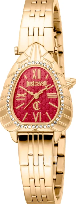 Animalier Perla Röd/Gulguldtonat stål