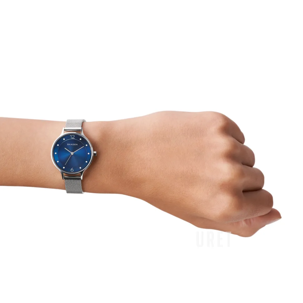 Anita Blå/Stål Ø30 mm