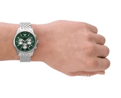 Antonio Grön/Stål Ø41 mm