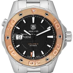 Aquaracer 500 M Calibre 5 Automatic Svart/Stål Ø43 mm