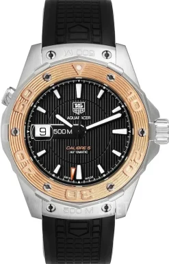 Aquaracer 500 M Calibre 5 Automatic Svart/Gummi Ø43 mm