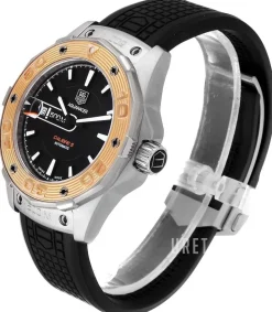 Aquaracer 500 M Calibre 5 Automatic Svart/Gummi Ø43 mm