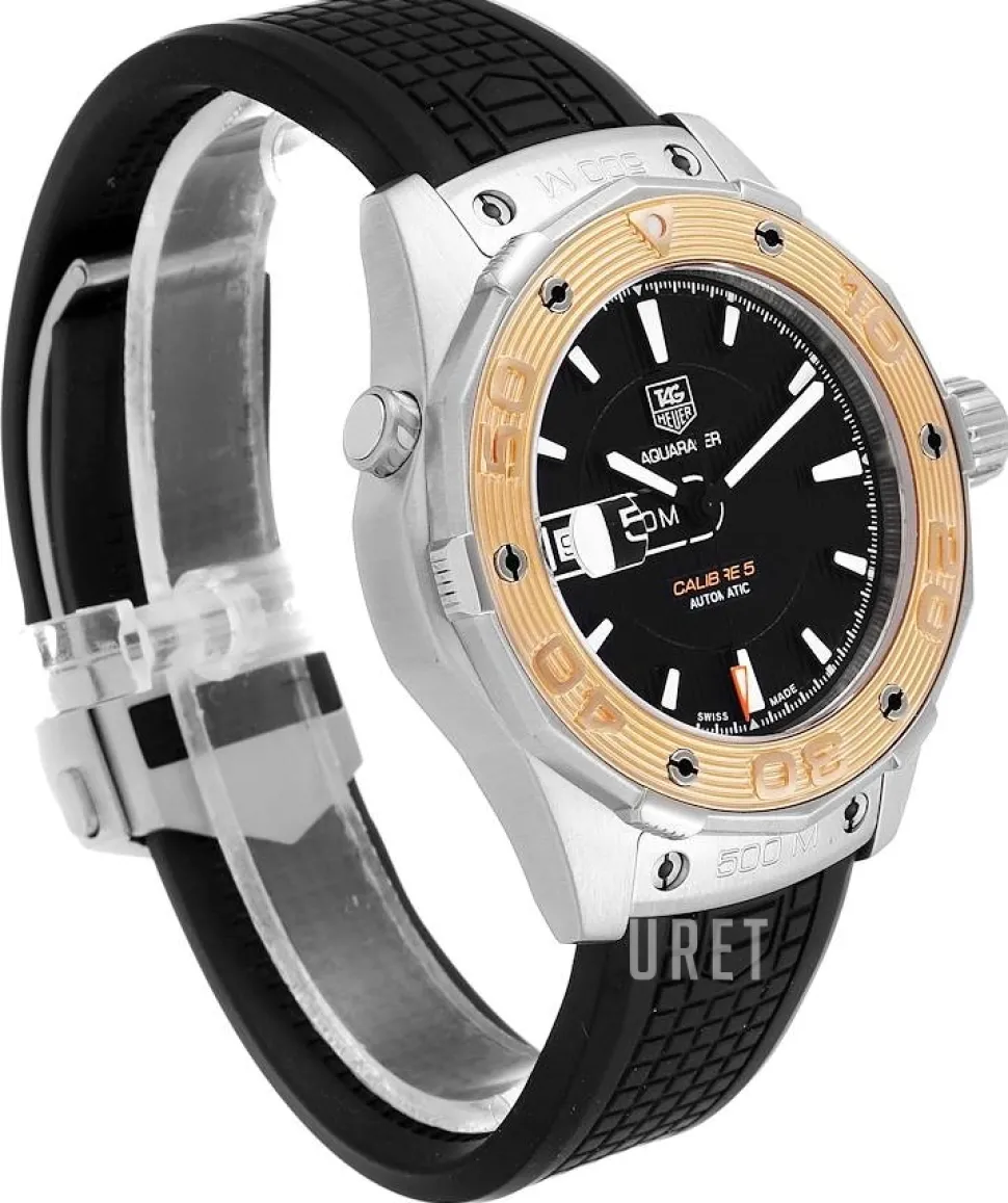 Aquaracer 500 M Calibre 5 Automatic Svart/Gummi Ø43 mm