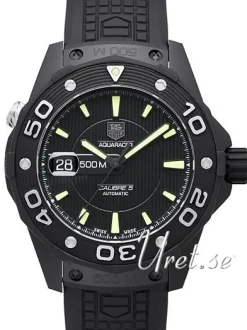 Aquaracer 500 M Calibre 5 Automatic Svart/Gummi Ø43 mm