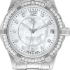 Aquaracer 32 mm Diamond Dial And Bezel Vit/Stål Ø32 mm