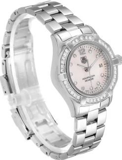 Aquaracer 27 mm Diamond Dial And Bezel Vit/Stål Ø27 mm