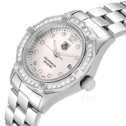 Aquaracer 27 mm Diamond Dial And Bezel Vit/Stål Ø27 mm