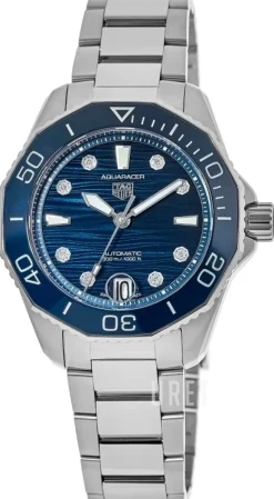 Aquaracer Lady Blå/Stål Ø36 mm