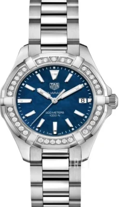 Aquaracer Lady Blå/Stål Ø35 mm