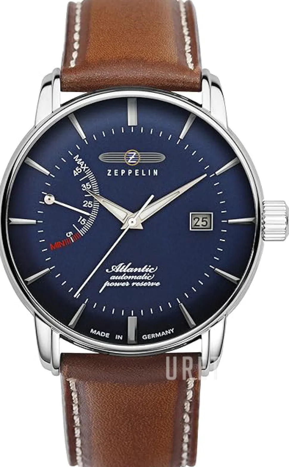 Atlantic Blå/Läder Ø42 mm