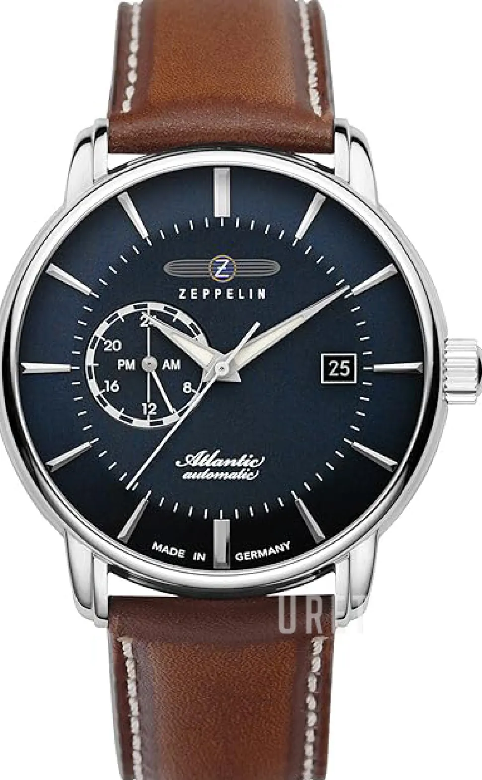 Atlantic Blå/Läder Ø41 mm