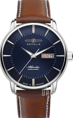 Atlantic Blå/Läder Ø40 mm