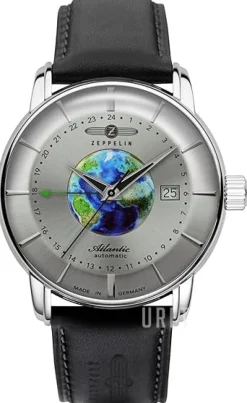 Atlantic Grå/Läder Ø42 mm