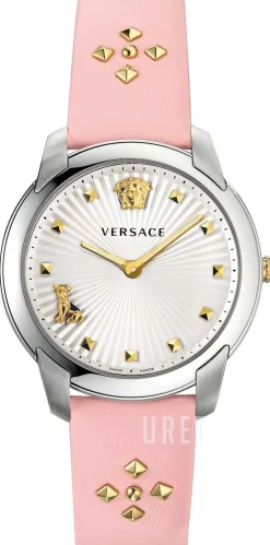 Audrey Silverfärgad/Läder Ø38 mm