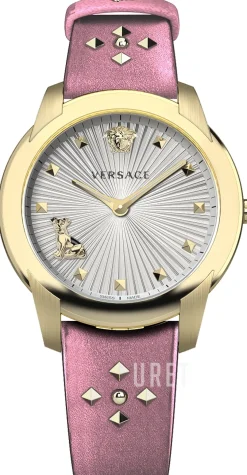 Audrey Silverfärgad/Läder Ø38 mm