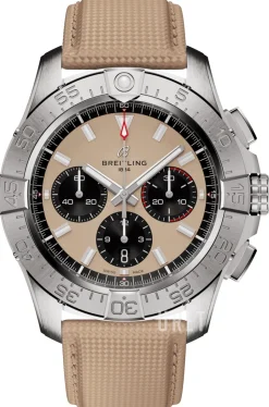 Avenger B01 Chronograph 44 Beige/Läder Ø44 mm