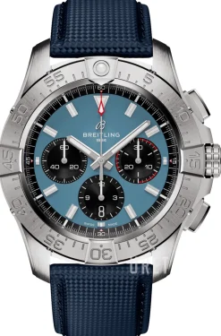 Avenger B01 Chronograph 44 Blå/Läder Ø44 mm