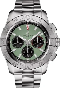 Avenger B01 Chronograph 44 Grön/Stål Ø44 mm