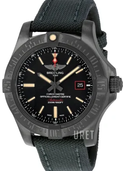 Avenger Blackbird 44 Svart/Textil Ø44 mm