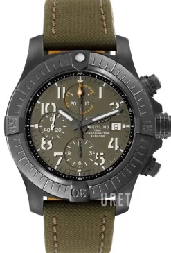 Avenger Chronograph 45 Grön/Läder Ø45 mm