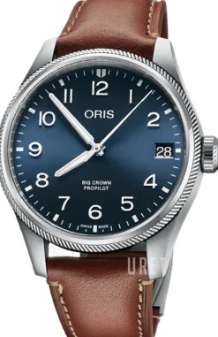 Aviation Blå/Läder Ø41 mm