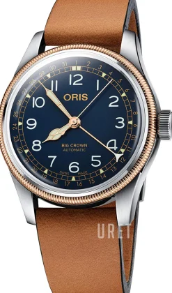 Aviation Blå/Läder Ø40 mm