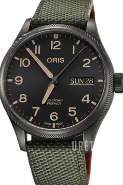 Aviation Svart/Läder Ø45 mm