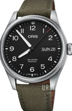 Aviation Svart/Läder Ø44 mm