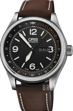 Aviation Svart/Läder Ø45 mm