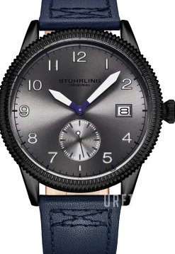 Aviator Grå/Läder Ø44 mm