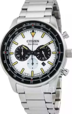 Aviator Vit/Stål Ø44 mm