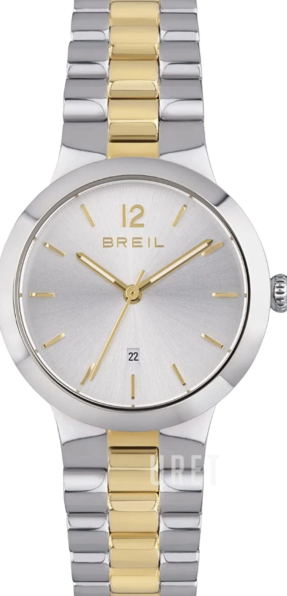 B Glare Silverfärgad/Gulguldtonat stål Ø31 mm