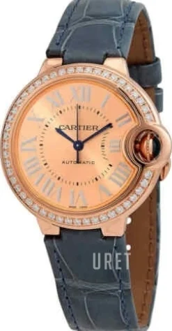 Ballon Bleu De Roséguldstonad/Läder Ø33 mm