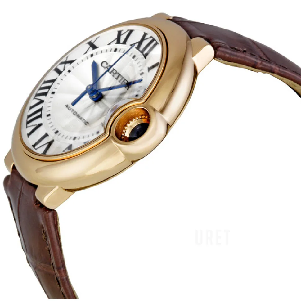 Ballon Bleu Silverfärgad/Läder Ø36.6 mm