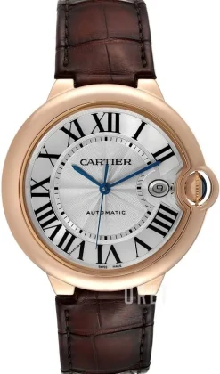 Ballon Bleu Silverfärgad/Läder Ø42.1 mm