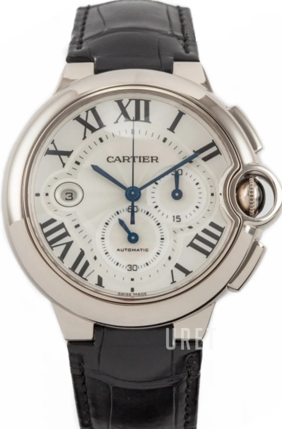 Ballon Bleu Silverfärgad/Läder Ø47.1 mm