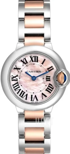 Ballon Blue Rosa/18 karat roséguld Ø28.5 mm