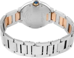 Ballon Blue Silverfärgad/18 karat roséguld Ø36 mm